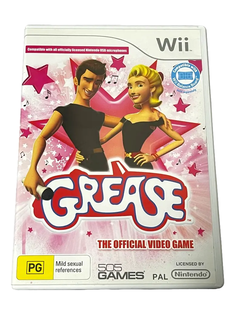 Grease Nintendo Wii Pal *No Manual*  (Pre-Owned) 1