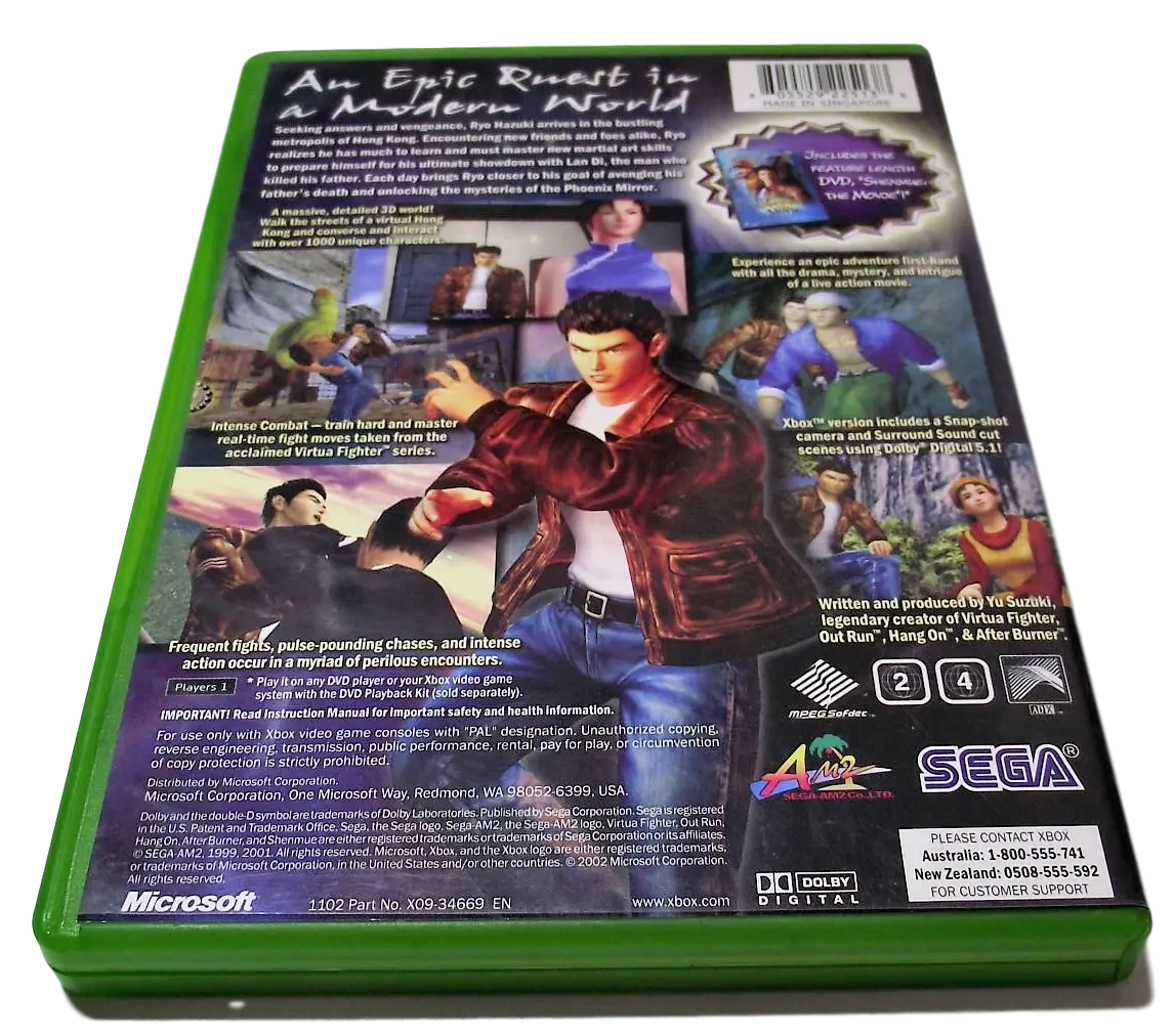 Shenmue Ii Xbox Original Pal *No Manual Or Dvd* (Preowned) 2