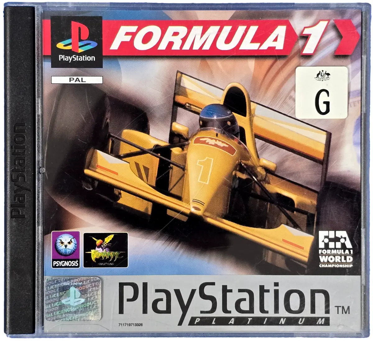 Formula One Pal (Platinum) Ps1 Ps2 Ps3  *No Manual* Playstation 1