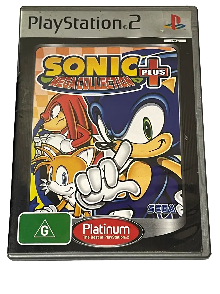 Sonic Mega Collection Plus (Platinum) Ps2 Pal *No Manual* (Pre-Owned) 1