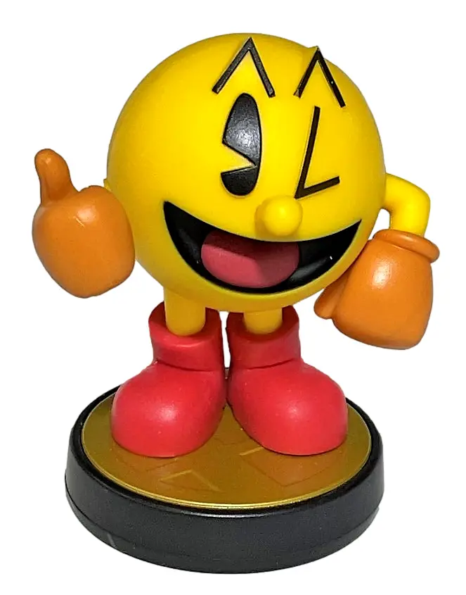 Super Smash Bros Collection N0.35 Pac Man Nintendo Amiibo Loose (Preowned) 1