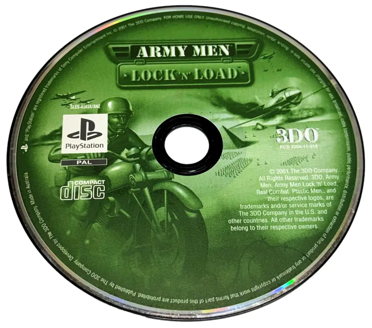 Army Men Lock N Load Ps1 Ps2 Ps3 Pal *Disk Only* (Preowned) 1