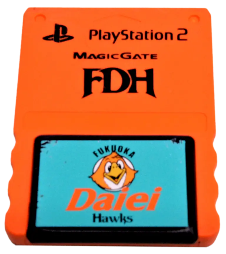 Fukuoka Daiei Hawks Magic Gate Sony Ps2 Memory Card Playstation 2 8Mb (Preowned) 1