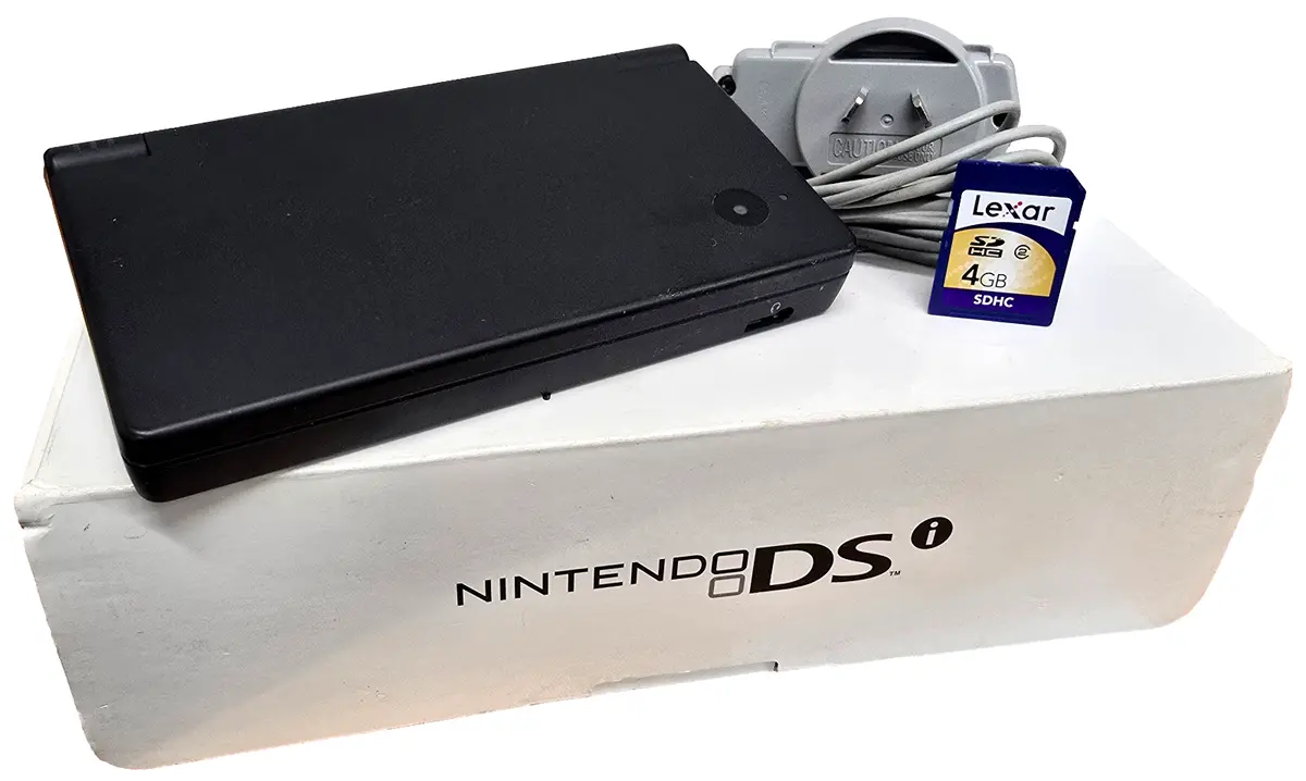 Nintendo Black Dsi Console + Original Charger Boxed (Refurbished) 1