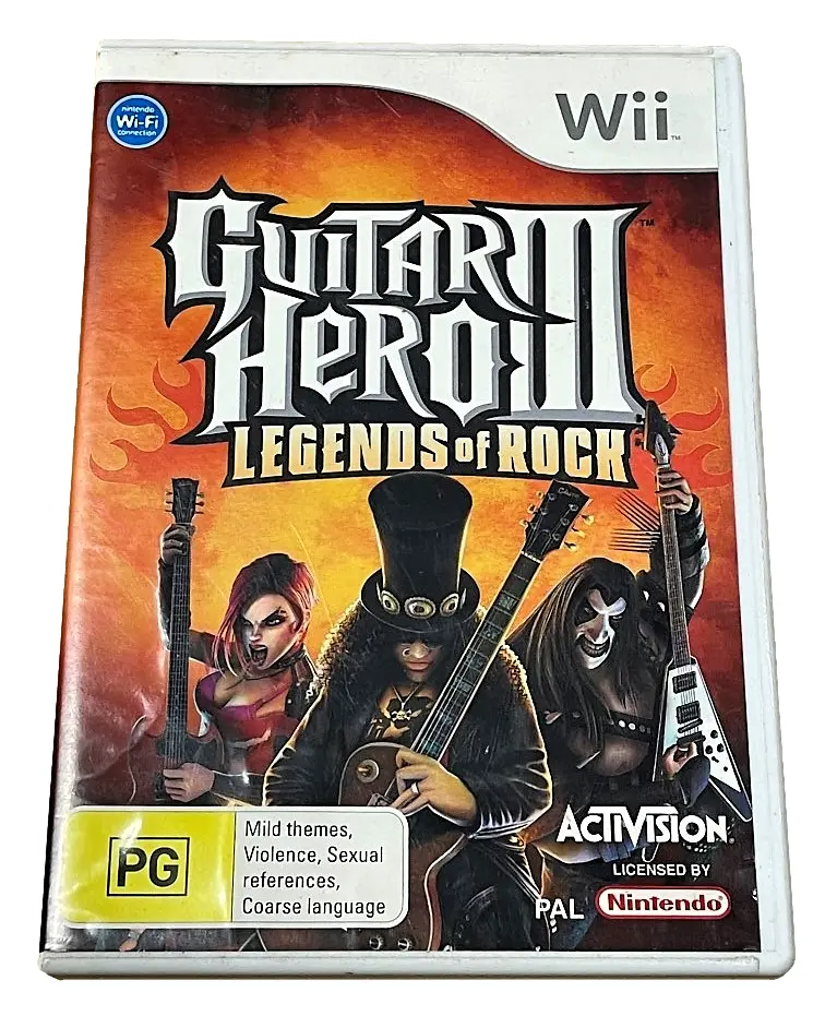 Guitar Hero Iii Legends Of Rock Nintendo Wii Pal *Complete* (Preowned) 1