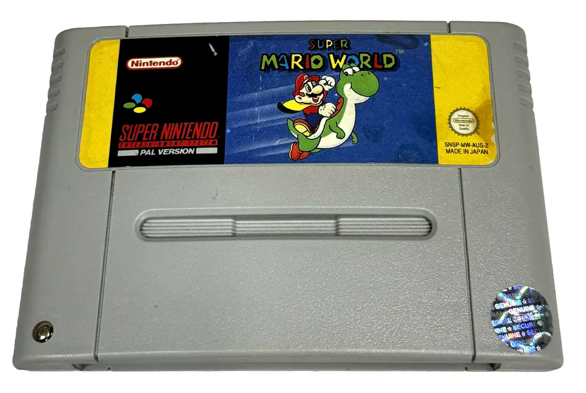 Super Mario World Super Nintendo Snes Pal #2 *New Save Battery* (Preowned) 1