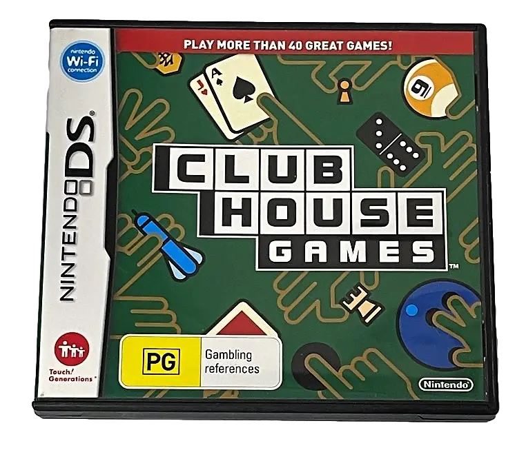Club House Clubhouse Games Nintendo Ds 2Ds 3Ds Game *Complete* (Pre-Owned) 1