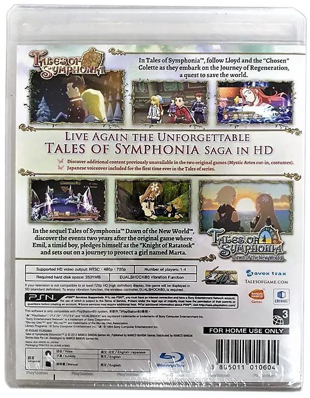 Tales Of Symphonia Chronicles Playstation 3 *Sealed* Ps3 English/Japanese 2