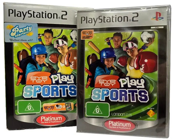 Eye Toy Play Sports Game + Camera (Platinum) Ps2 Pal Boxed Playstation 2 (Preowned) 1