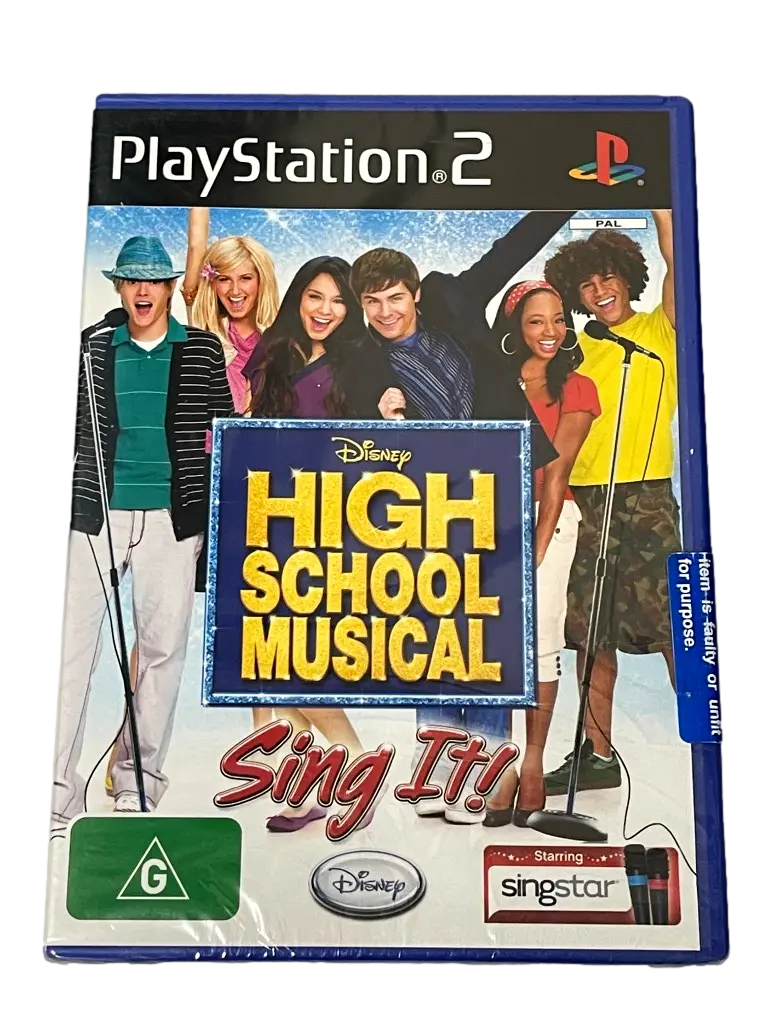 High School Musical Sing It Singstar Ps2 Pal  *Brand New* 1