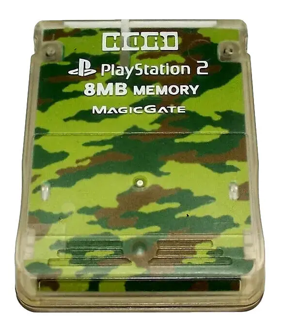 Camo Green Hori Magic Gate Ps2 Memory Card Playstation 2 8Mb (Preowned) 1