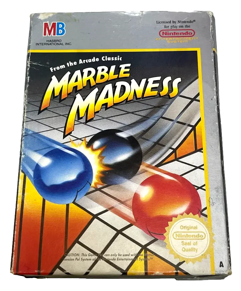 Marble Madness Nintendo Nes Boxed Pal *Complete* (Preowned) 1