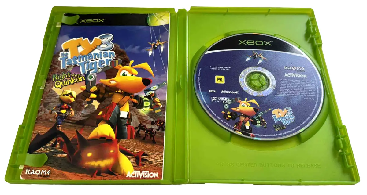Ty 3 The Tasmanian Tiger Night Of The Quinkan Xbox Original Pal *Complete* (Preowned) 2