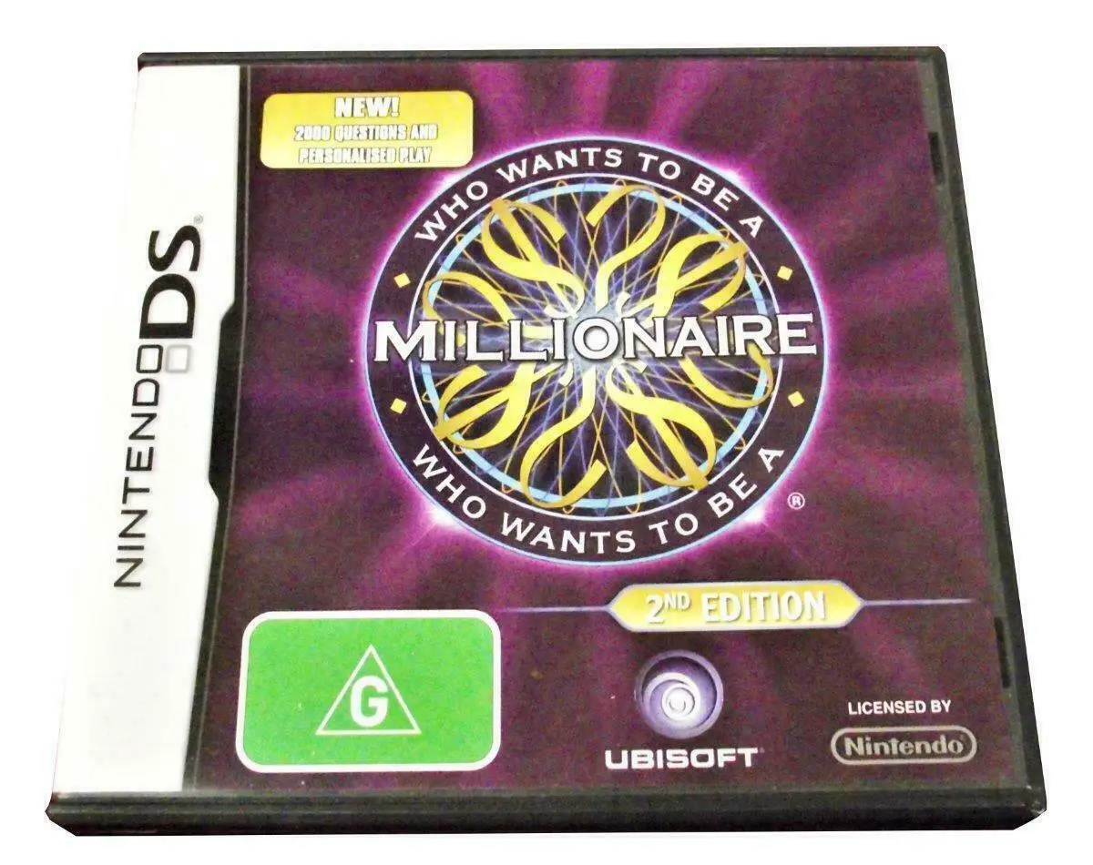 Who Wants To Be A Millionaire 2Nd Edition Ds 2Ds 3Ds Game *Complete* (Pre-Owned) 1