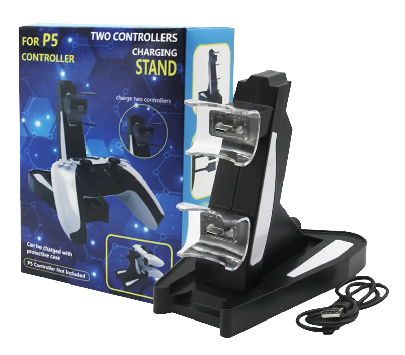 Dual Controller Charge Station For Ps5 Charger Stand 1