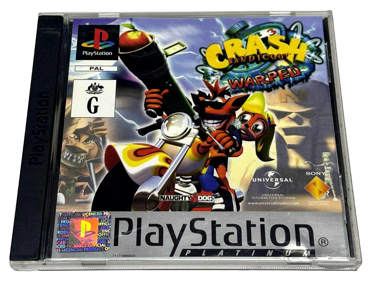 Crash Bandicoot 3 Warped Ps1 Ps2 Ps3 (Platinum) Pal *Complete* #2 (Preowned) 1
