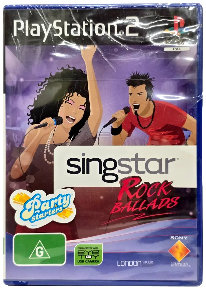Singstar Rock Ballads Ps2 Pal Brand New *Sealed* Playstation 2 1