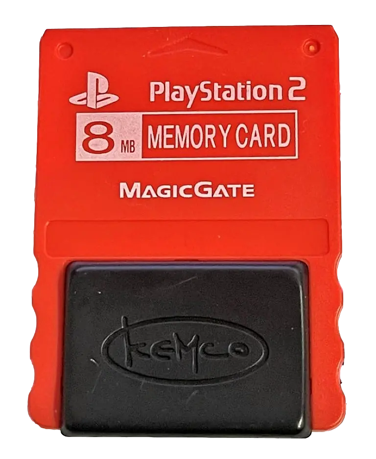 Red Kemco Magic Gate Sony Ps2 Memory Card Playstation 2 8Mb (Preowned) 1