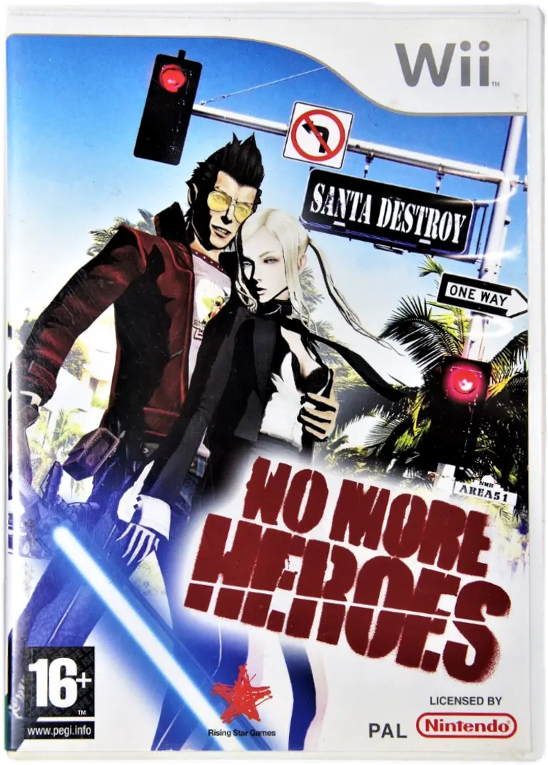No More Heroes Nintendo Wii Pal *Complete*  (Pre-Owned) 1
