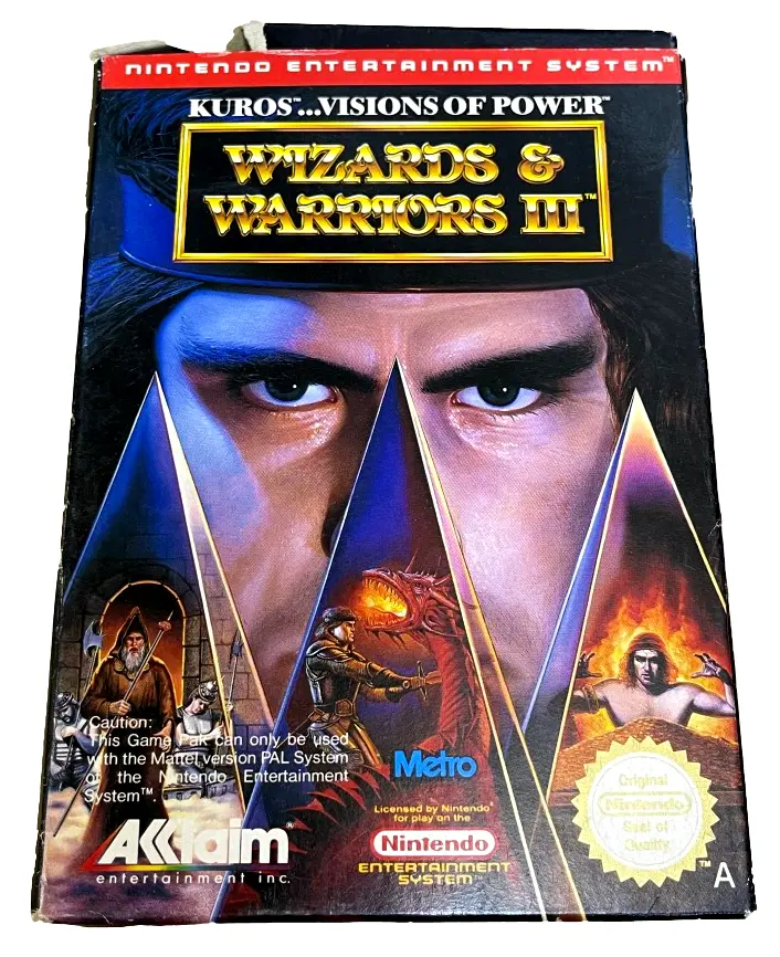 Wizards And Warriors Iii Nintendo Nes Boxed Pal *No Manual* (Preowned) 1