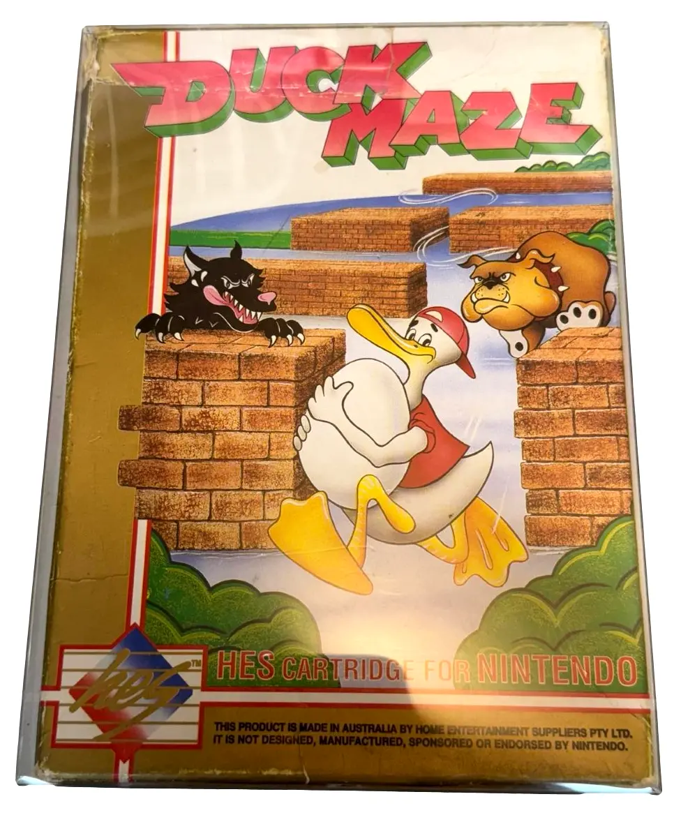 Duck Maze Nintendo Hes Nes Boxed Pal Flat Variant (Preowned) 2