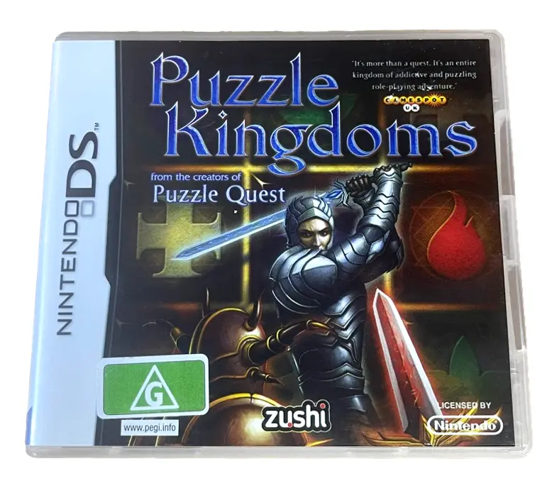 Puzzle Kingdoms Nintendo Ds 2Ds 3Ds Game *Complete* (Preowned) 1