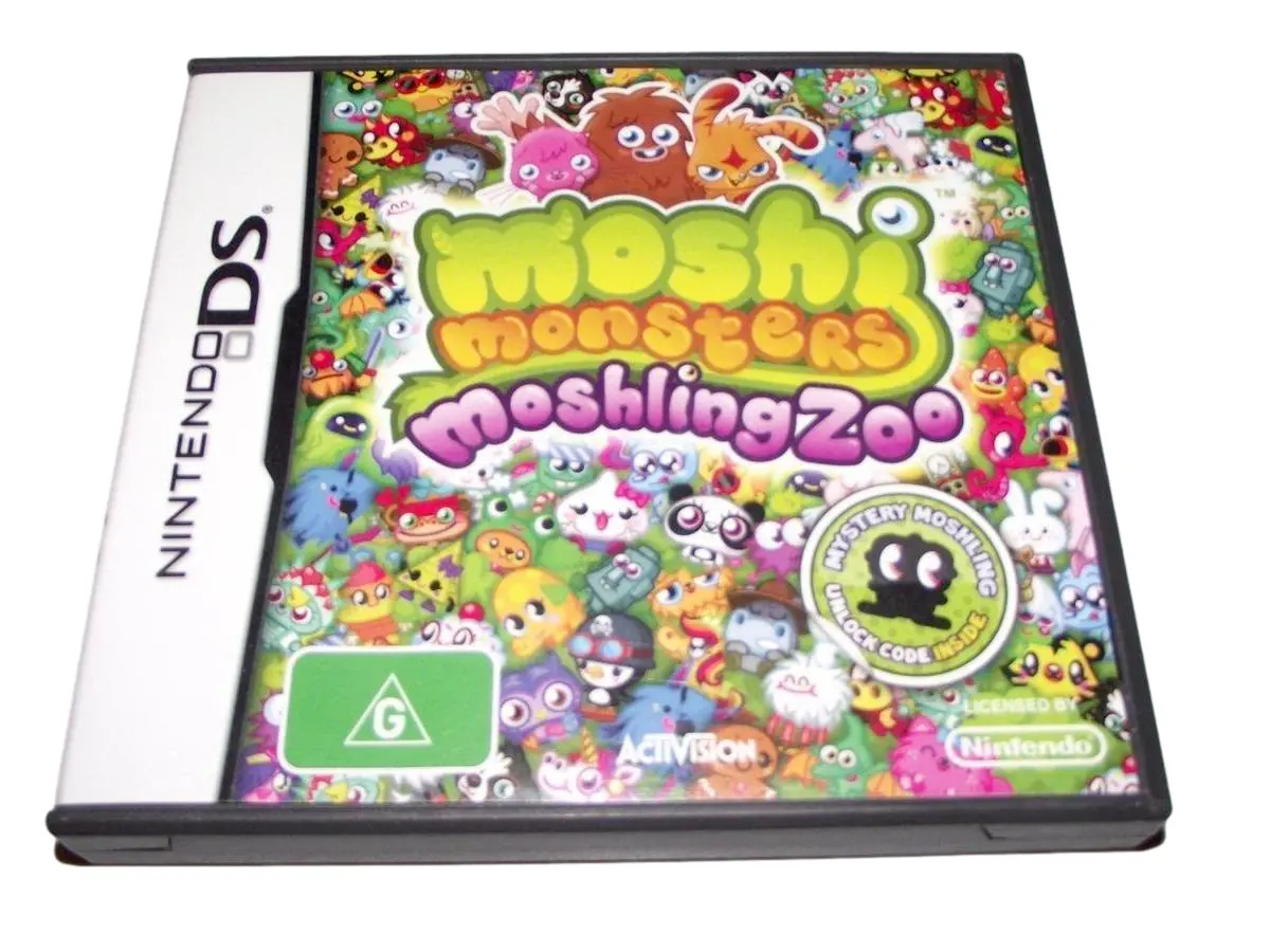 Moshi Monsters Moshling Zoo Nintendo Ds 2Ds 3Ds Game *Complete* 1
