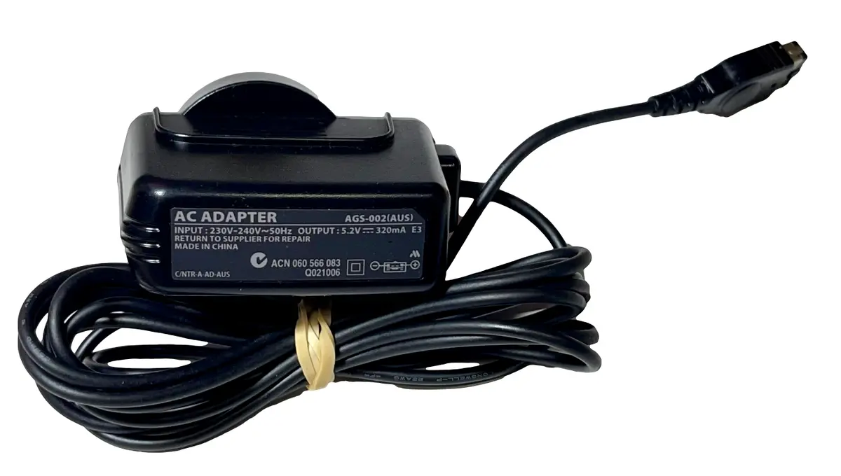 Genuine Wall Charger For Nintendo Gameboy Advance Sp Au Plug Ags-002 Power (Preowned) 1
