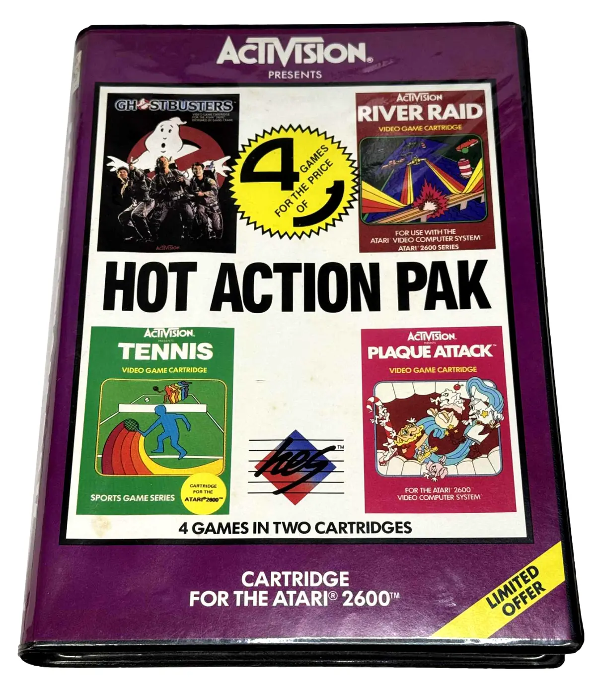 Hot Action Pak Atari 2600 *Complete* Hes #2 (Preowned) 2