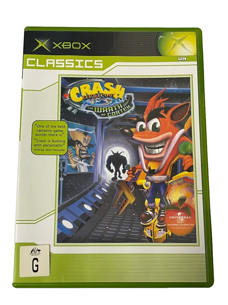 Crash Bandicoot The Wrath Of Cortex Xbox (Classics) Pal *No Manual** (Preowned) 1