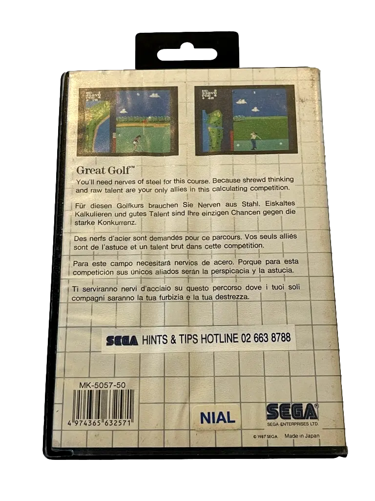 Great Golf Sega Master System *No Manual* (Pre-Owned) 2