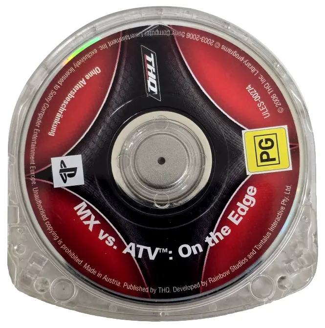 Mx Vs Atv On The Edge Sony Psp Game Disc Only (Preowned) 1