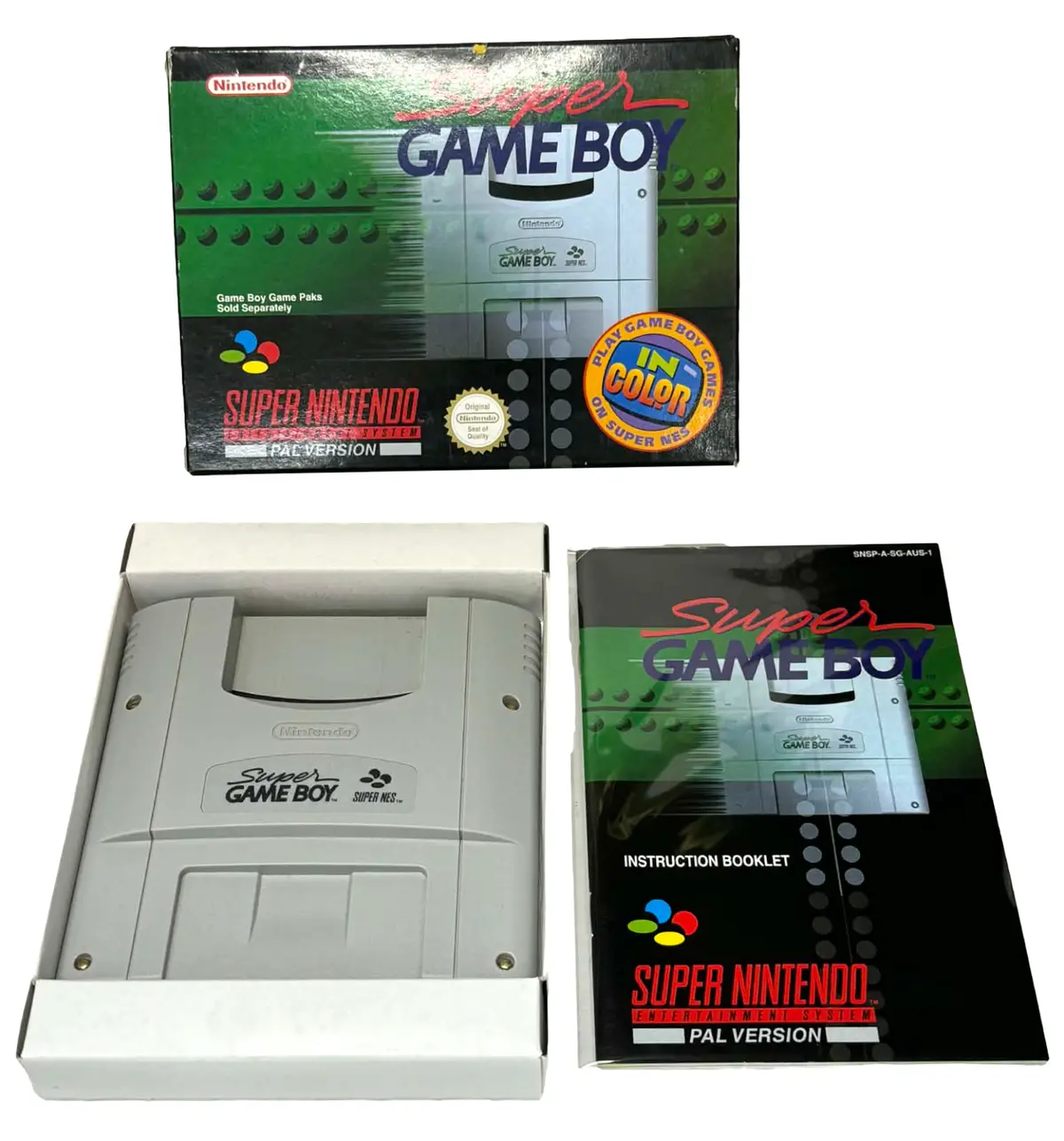 Boxed Super Gameboy Pal Genuine Nintendo - Gameboy Adapter Snes 1
