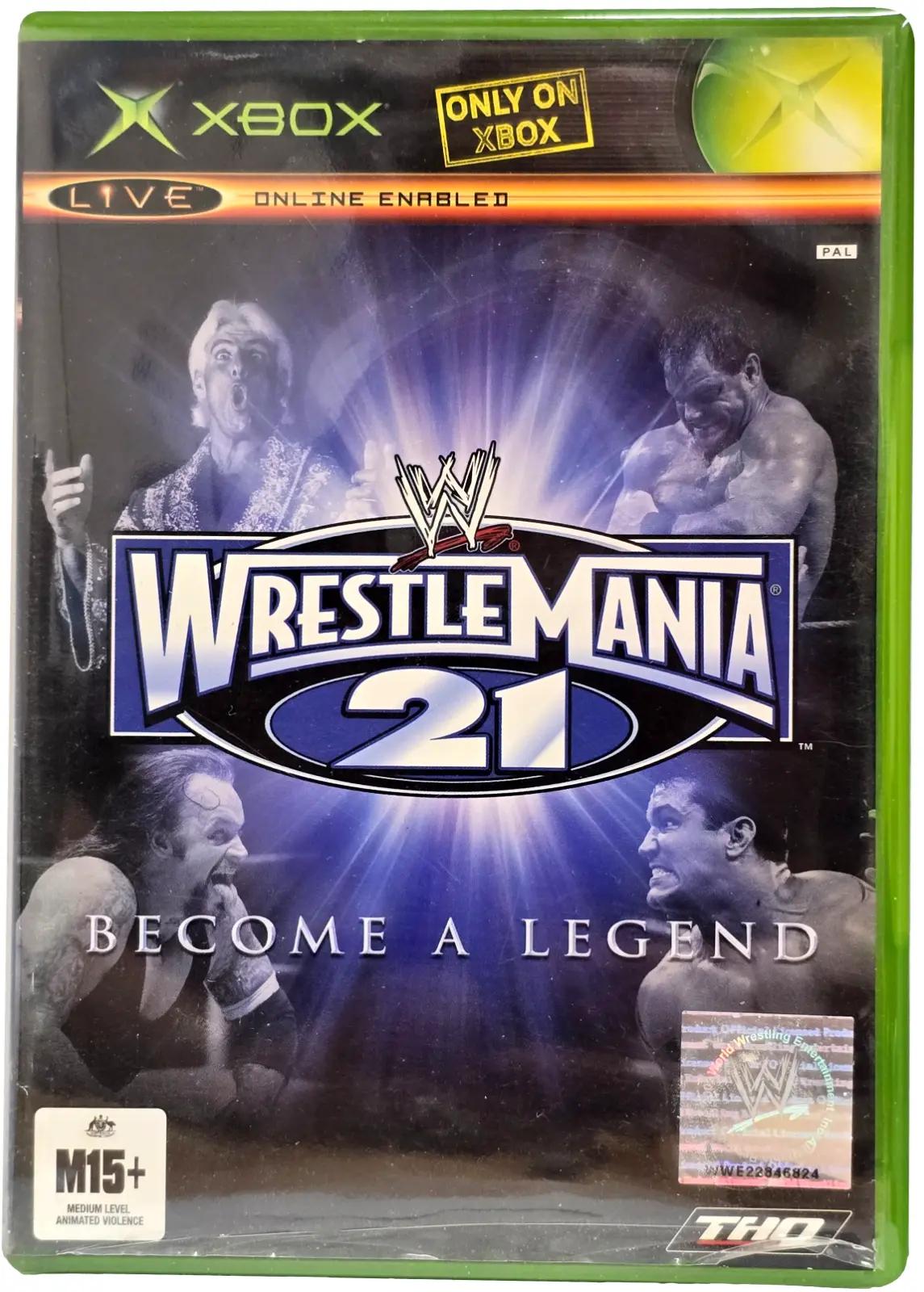 Wrestle Mania 21  Xbox Original Pal *Complete* (Preowned) 1