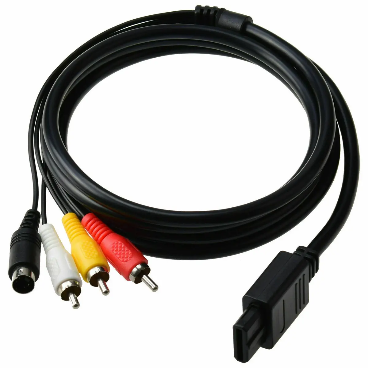 Svideo Av Composite Cables Cord Connection For Nintendo N64 Snes Rca 1.8M 1