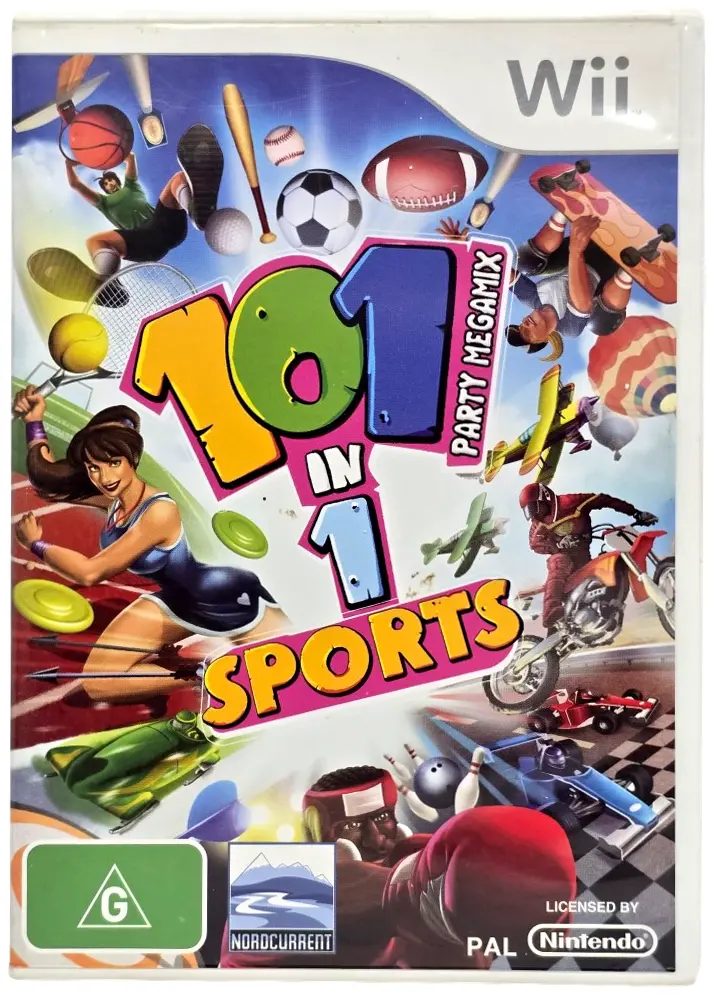101 In 1 Party Mega Mix Sports Nintendo Wii Pal *No Manual* (Preowned) 1