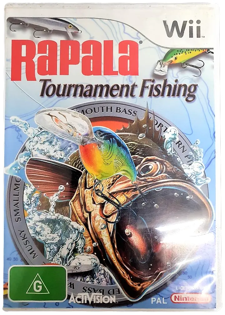 Rapala Tournament Fishing Nintendo Wii Pal *No Manual* (Preowned) 1