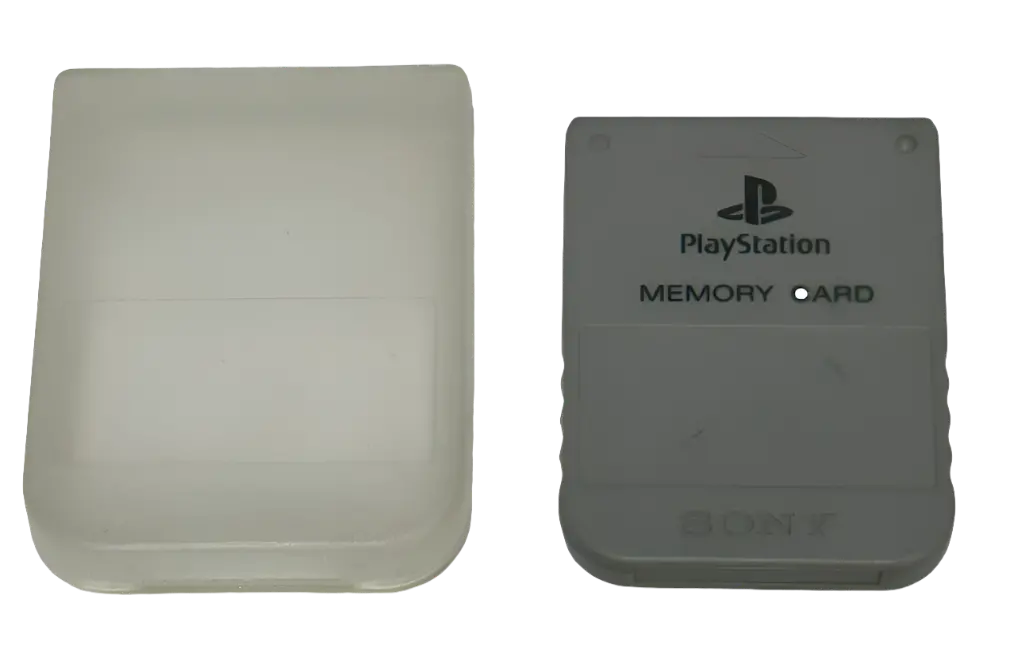 Genuine Sony Playstation 1 Memory Card 1Mb Grey Ps1 With Case (Preowned) 1