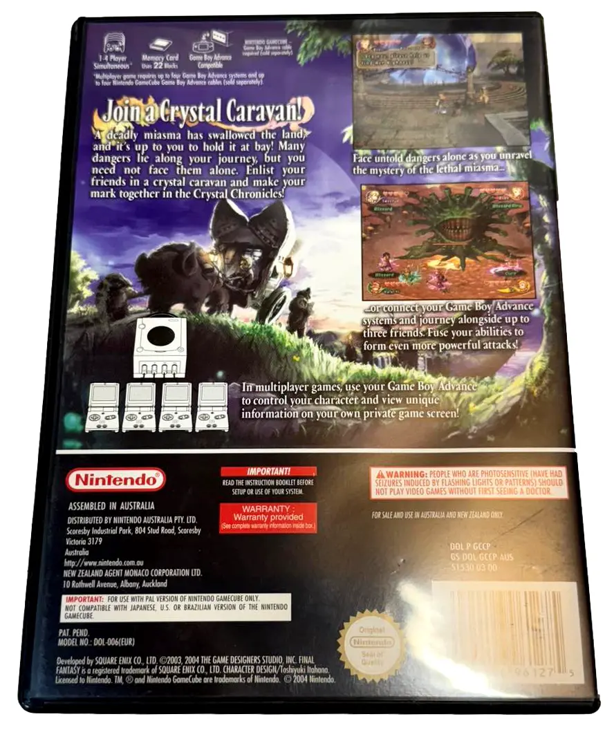 Final Fantasy Crystal Chronicles Nintendo Gamecube Pal *Complete* (Preowned) 2