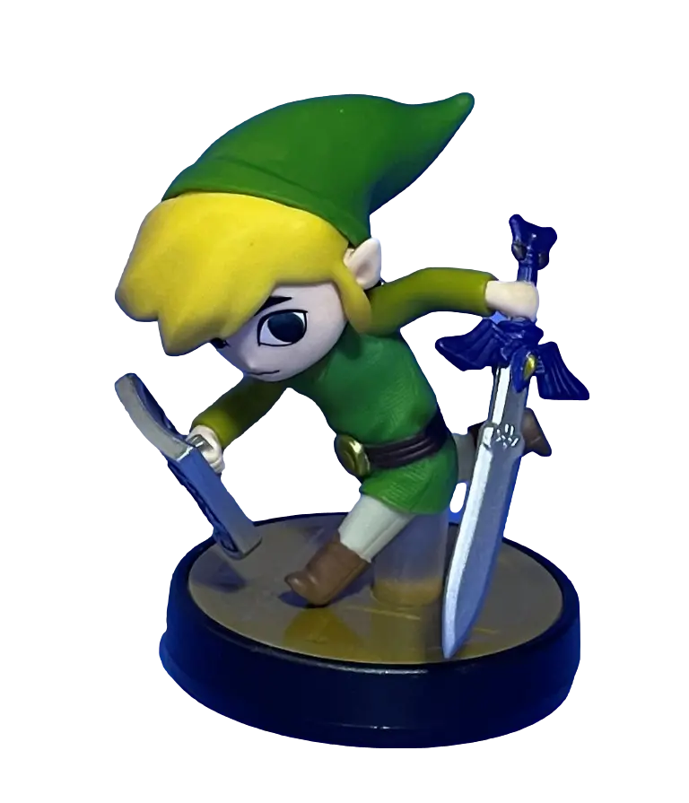 Super Smash Bros Collection N0.32 Toon Link Nintendo Amiibo Loose (Preowned) 1