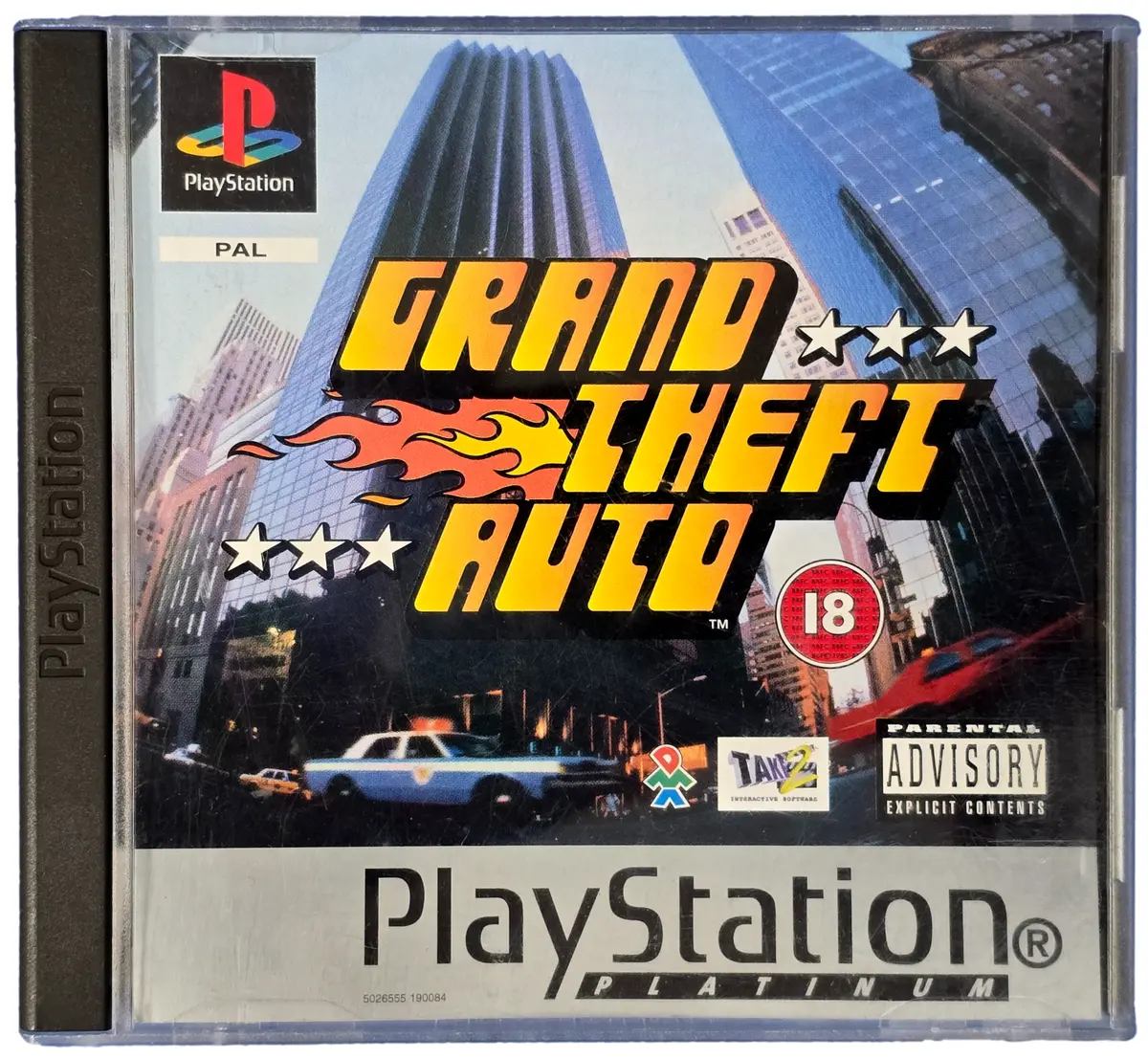 Grand Theft Auto  (Platinum) Ps1 Ps2 Ps3 Pal *Complete With Map And Poster* (Preowned) 1