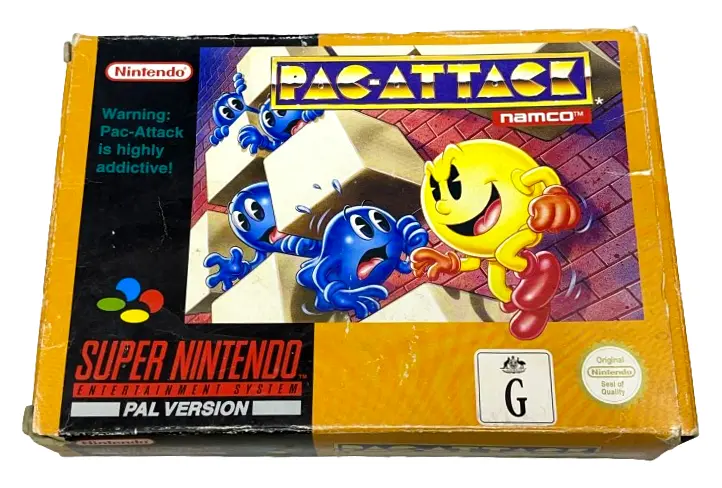 Pac-Attack Snes Boxed Pal *Complete* (Preowned) 1