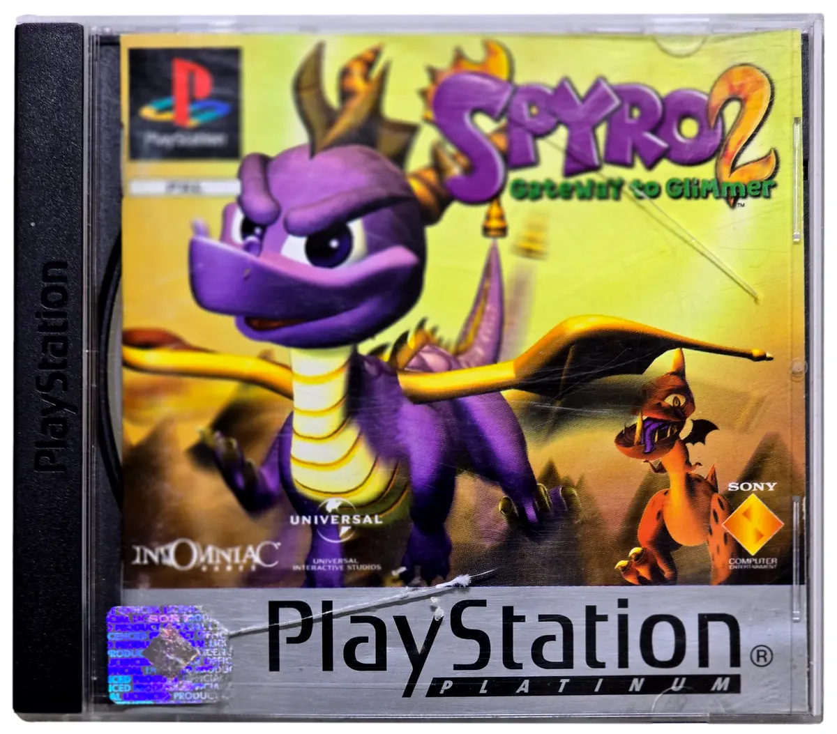 Spyro 2 Gateway To Glimmer Ps1 Ps2 Ps3 (Platinum) Pal *No Cover Art* #2 (Preowned) 1
