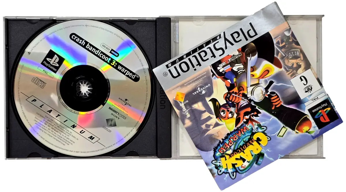 Crash Bandicoot 3 Warped Ps1 Ps2 Ps3 (Platinum) Pal *Complete* #4 (Preowned) 2