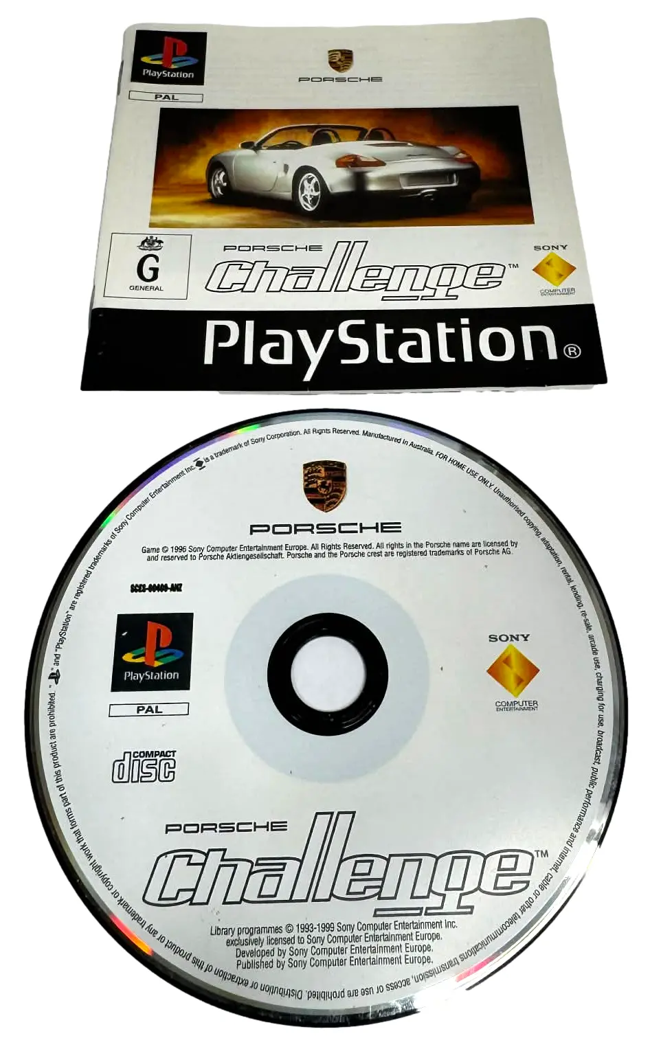 Porsche Challenge Ps1 Ps2 Ps3 Pal *Disk And Manual Only* (Preowned) 1