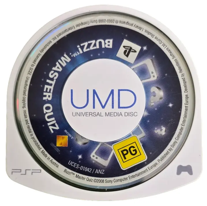 Buzz! Master Quiz Sony Psp Game Disc Only (Preowned) 1
