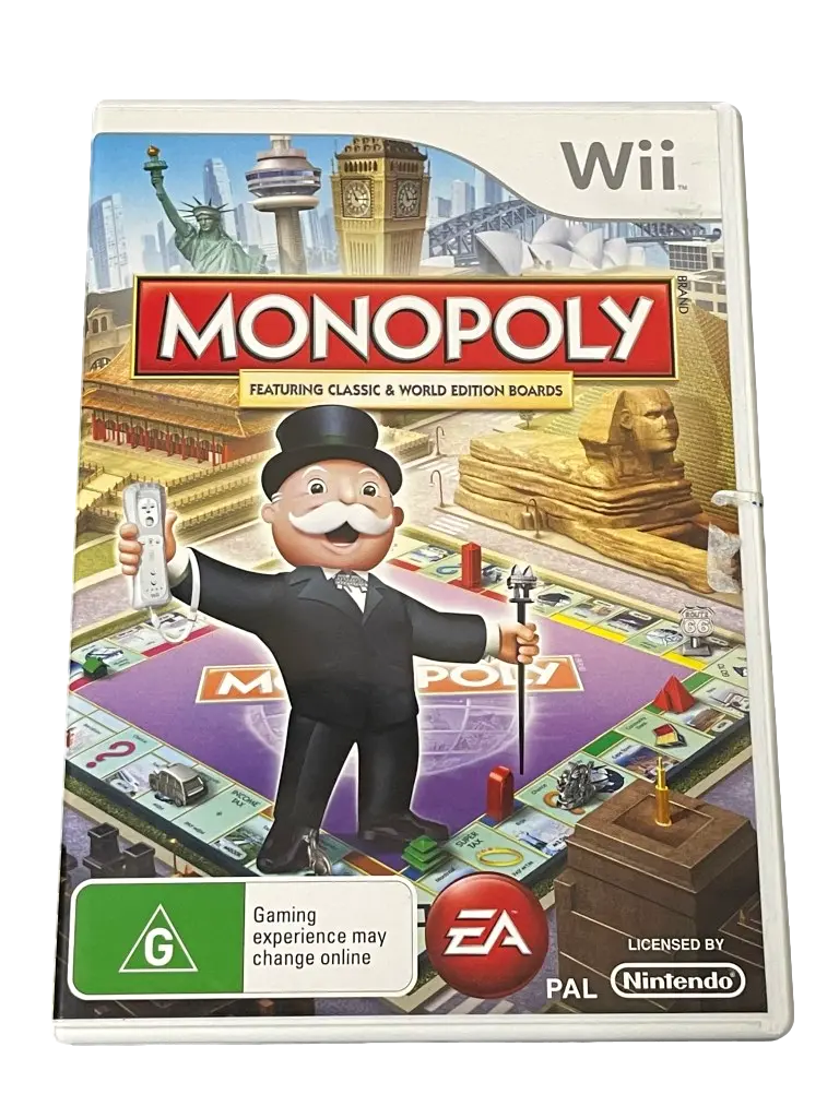 Monopoly Nintendo Wii Pal *Complete* (Preowned) 1