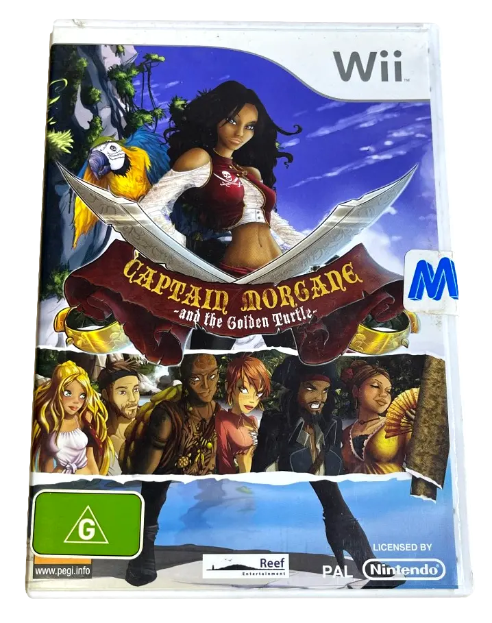 Captain Morgane And The Golden Turtle Nintendo Wii Pal *Sealed* 1