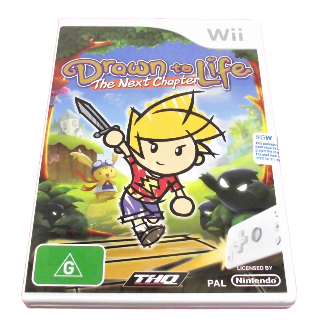 Drawn To Life The Next Chapter Nintendo Wii Pal *Complete*  (Preowned) 1