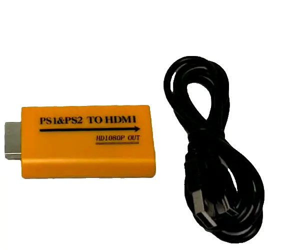 Ps1 / Ps2 To Hdmi Video Converter Playstation 1 & 2 Yellow 1